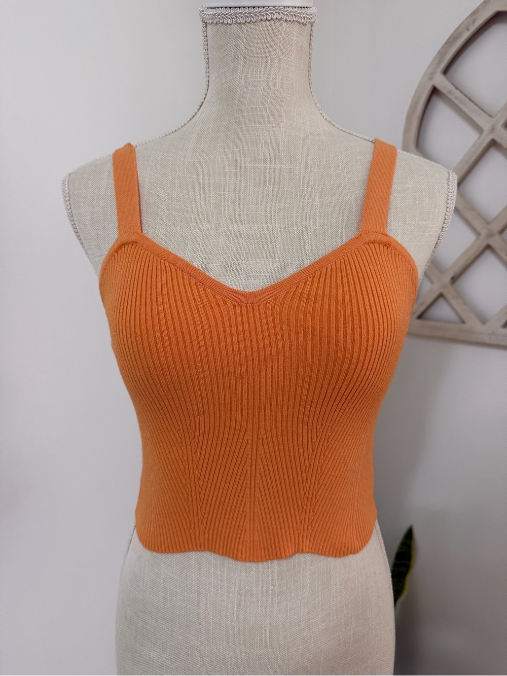 Altar D’ State Orange Sweetheart Tank Top Women’s Size M